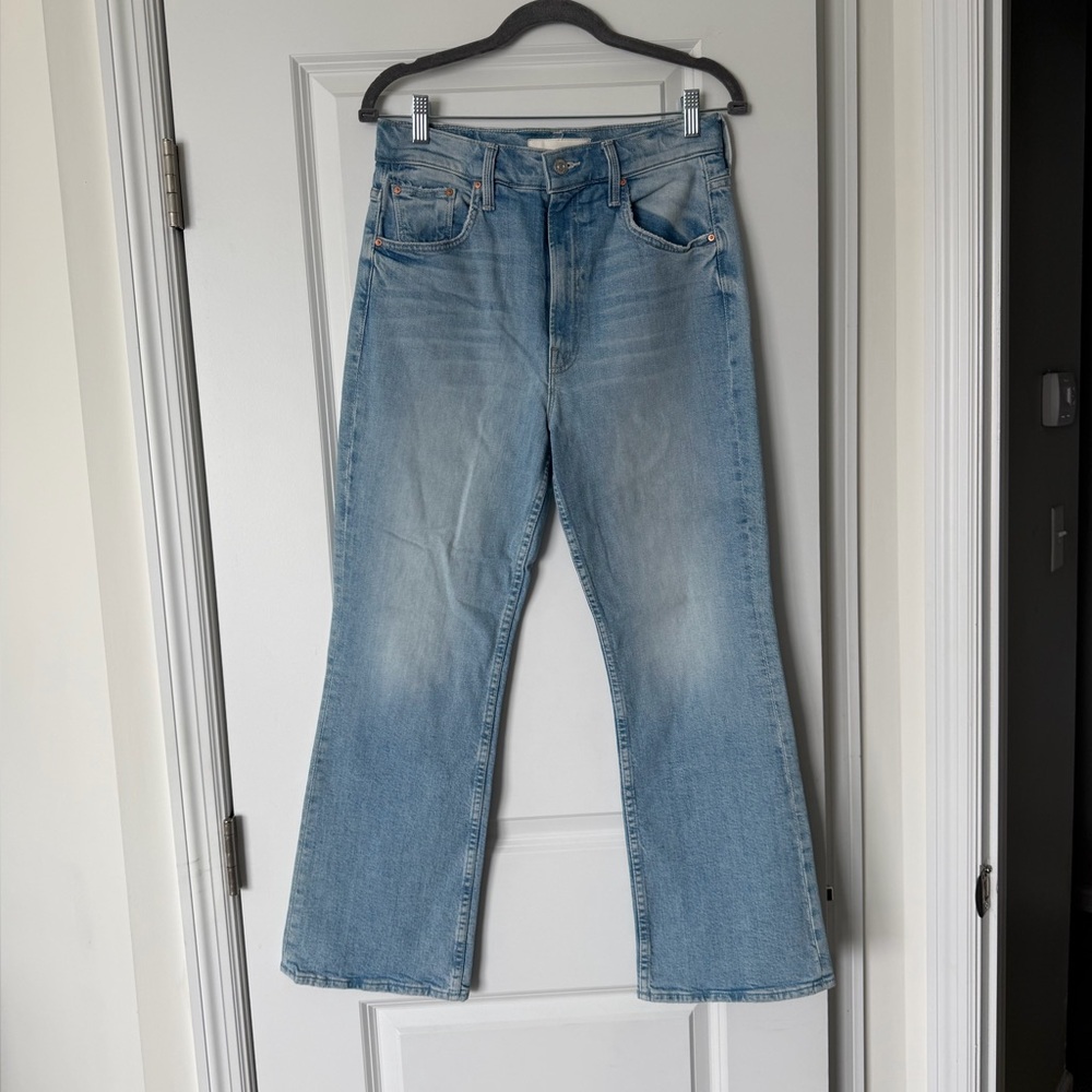 MOTHER Scooter Ankle Light Blue Jeans